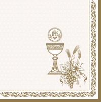 Servietten 33x33 cm - Symbols of Communion