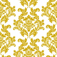 餐巾33x33厘米 - White & Gold Wallpaper