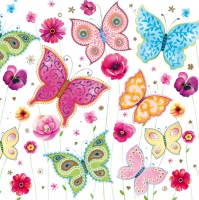 餐巾33x33厘米 - Butterflies