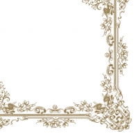 餐巾33x33厘米 - Frame Ornaments White