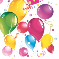 Serviettes 33x33 cm - Party Balloons