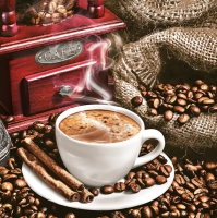 Servietten 33x33 cm - Aromatic Coffee