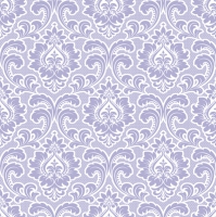 Serviettes 33x33 cm - Wallpaper Pattern Lavender