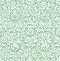 Serviettes 33x33 cm - Wallpaper Pattern Mint