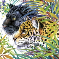 Napkins 33x33 cm - Wild Cats Fantasy