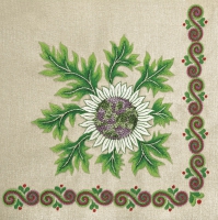 Салфетки 33x33 см - Dziewisi Mountain Embroidery Folk