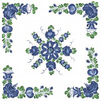 Napkins 33x33 cm - Kujawy Pattern Włocławek Fajans