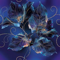 Serviettes 33x33 cm - Exotic Neon Flowers