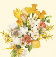 餐巾33x33厘米 - Bunch of Spring Flowers