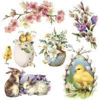 Serviettes 33x33 cm - Easter Decoupage Motifs