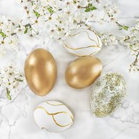 Serviettes 33x33 cm - Easter Decor with Gold Eggs