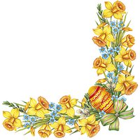 Servilletas 33x33 cm - Vintage Easter Border