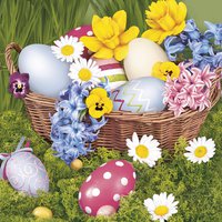 Servilletas 33x33 cm - Vivid Easter Basket