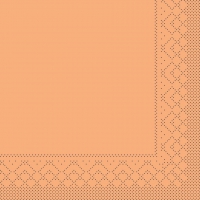 组织餐巾纸33x33厘米 - BASIC  APRIKOT  33x33 cm 1/4-Falz