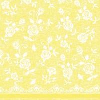 Linklas servetten 40x40 cm - Lace  (gelb)