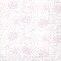 Tissue napkins 33x33 cm - Hedda  (rosé)