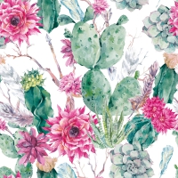 餐巾33x33厘米 - Cactus Flower