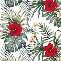 Servietten 33x33 cm - Hibiscus