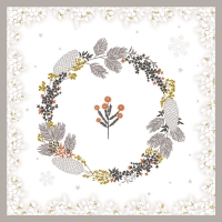 Салфетки 33x33 см - Advent Wreath