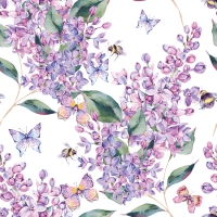 Салфетки 33x33 см - Lilac Dream