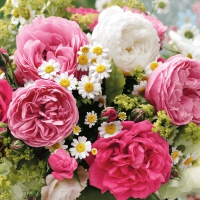 Салфетки 33x33 см - Summer Bouquet