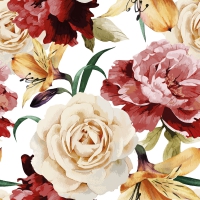 Napkins 33x33 cm - Watercolor Roses