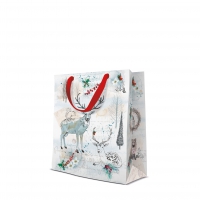 10 gift bags - Watercolor Christmas