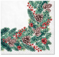 餐巾25x25厘米 - Winter Branches 