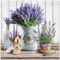 Servietten 25x25 cm - Lavender in Bucket