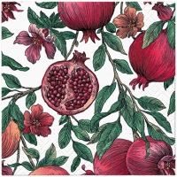 Serviettes 25x25 cm - Pomegranate