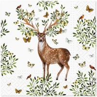 Napkins 25x25 cm - Forest Antlers 
