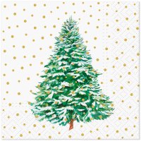Napkins 25x25 cm - Frosted Forest Charm