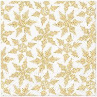 Napkins 25x25 cm - Gold Winter