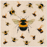 Serwetki 25x25 cm - Dancing Bees