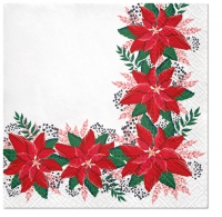 Napkins 33x33 cm - Lovely Poinsettia