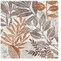 Servietten 33x33 cm - Rising Leaves orange