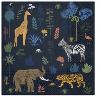 餐巾33x33厘米 - Exotic Animals