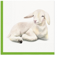 Салфетки 33x33 см - Lamb in Corner
