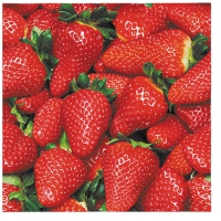 Serviettes 33x33 cm - Raw Strawberries