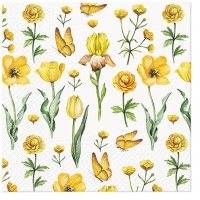 Servetten 33x33 cm - Yellow Blossoms