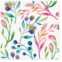 Serviettes 33x33 cm - Multicolored Flowers