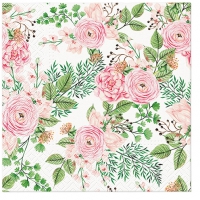 餐巾33x33厘米 - Rose hip flowers
