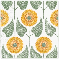 Tovaglioli 33x33 cm - Sunflowers Pattern