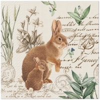 Serwetki 33x33 cm - Mystery Bunny