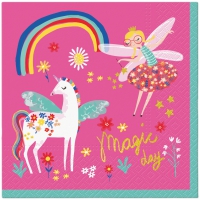 餐巾33x33厘米 - Fairy Unicorn