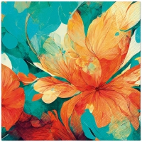 Tovaglioli 33x33 cm - Zen Abstract Flower