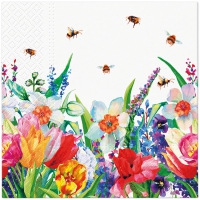 Napkins 33x33 cm - Meadow with Bees