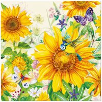 Servietten 33x33 cm - WILD SUNFLOWERS