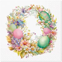 Napkins 33x33 cm - Easter Wreath