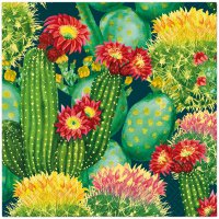 Napkins 33x33 cm - Vibrant Cacti